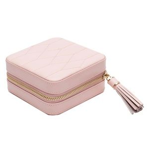 WOLF Caroline Zip Travel Case, Rose Quartz